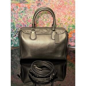 SOLD 
GUC Coach F56125 Mini Bennett Satchel Crossgrain Leather in Pewter